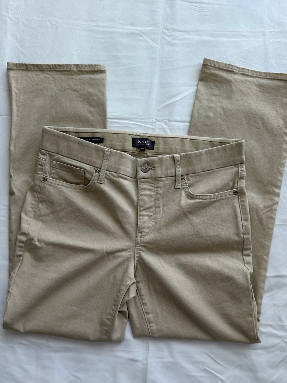 NYDJ Straight Leg Pants with Lift-Tuck Technology in Khaki